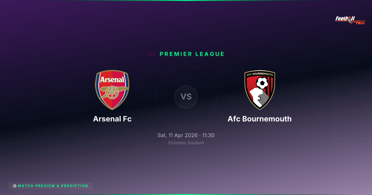 Arsenal's Quiet Revolution — And Why the Bournemouth Clash Could Define Their Season