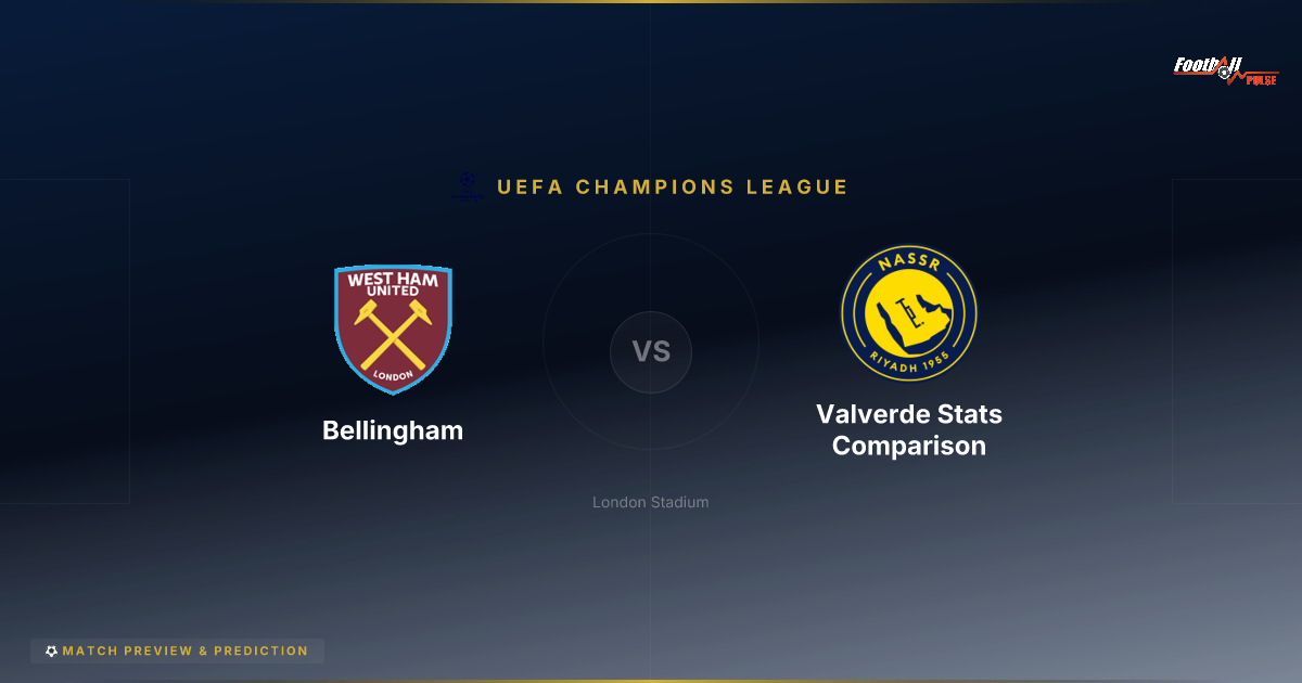 Bellingham vs Valverde: The 2025-26 Stats War – Who’s Really Better?