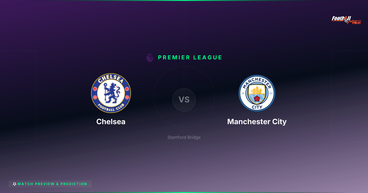 Chelsea's Quiet Tactical Shift — And Why It Matters Against Man City