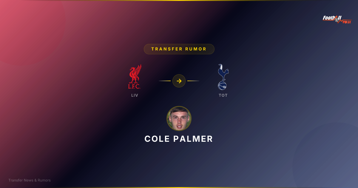 Transfert de Cole Palmer 2026 : Liverpool et Tottenham en guerre pour la pépite anglaise