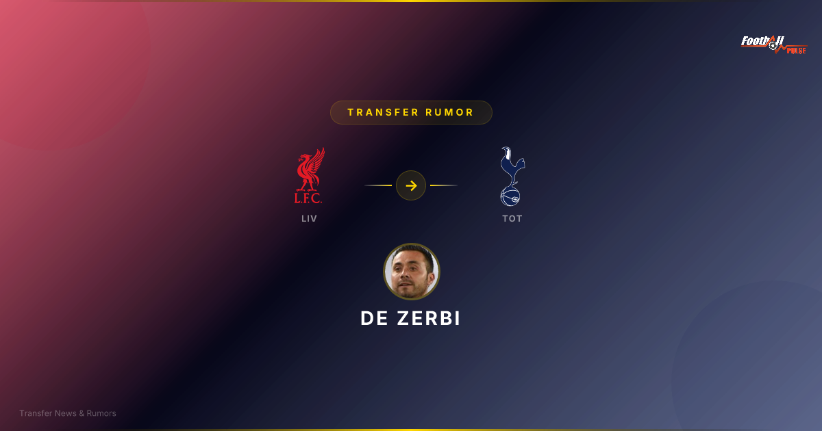 De Zerbi s'approche de son premier signing à Tottenham, mais il y a un obstacle