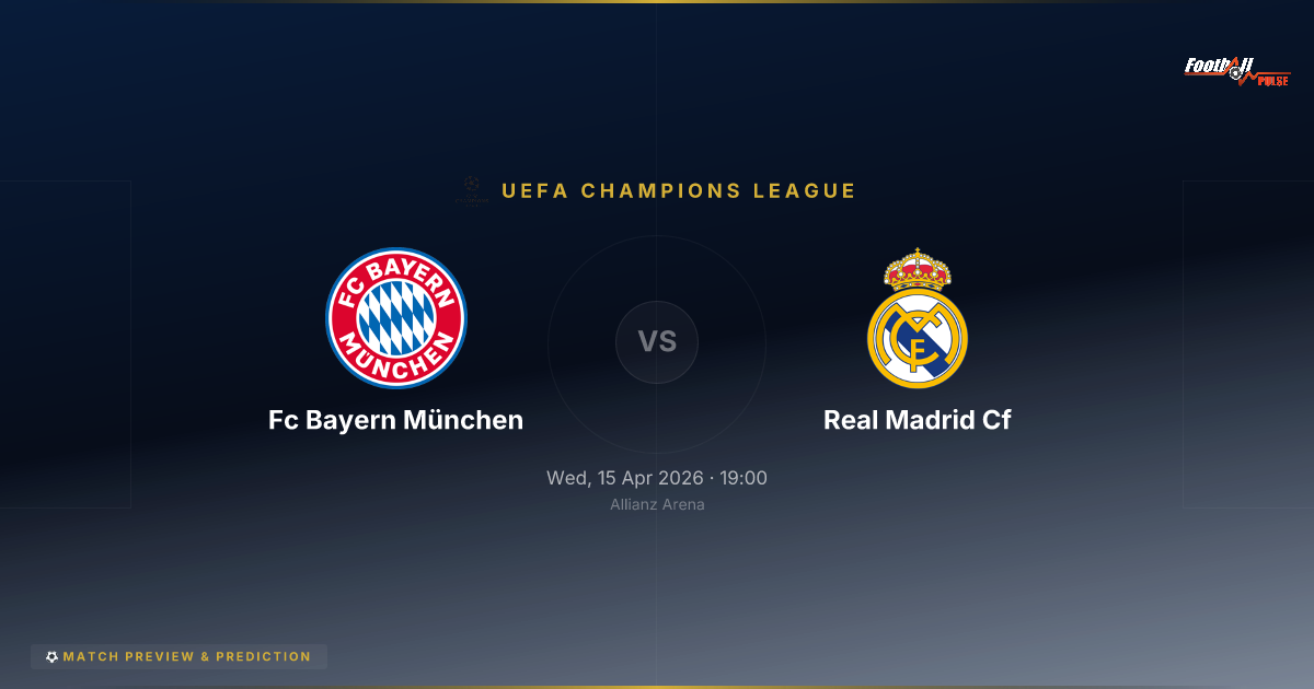 FC Bayern München vs Real Madrid CF : Le choc des géants en Ligue des champions