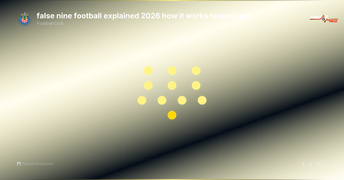 False nine football — The silent assassin reshaping modern attacks