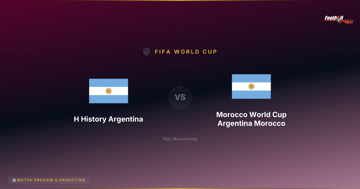 Argentina vs Marruecos en la Copa Mundial 2026: Historia, Forma y Predicción