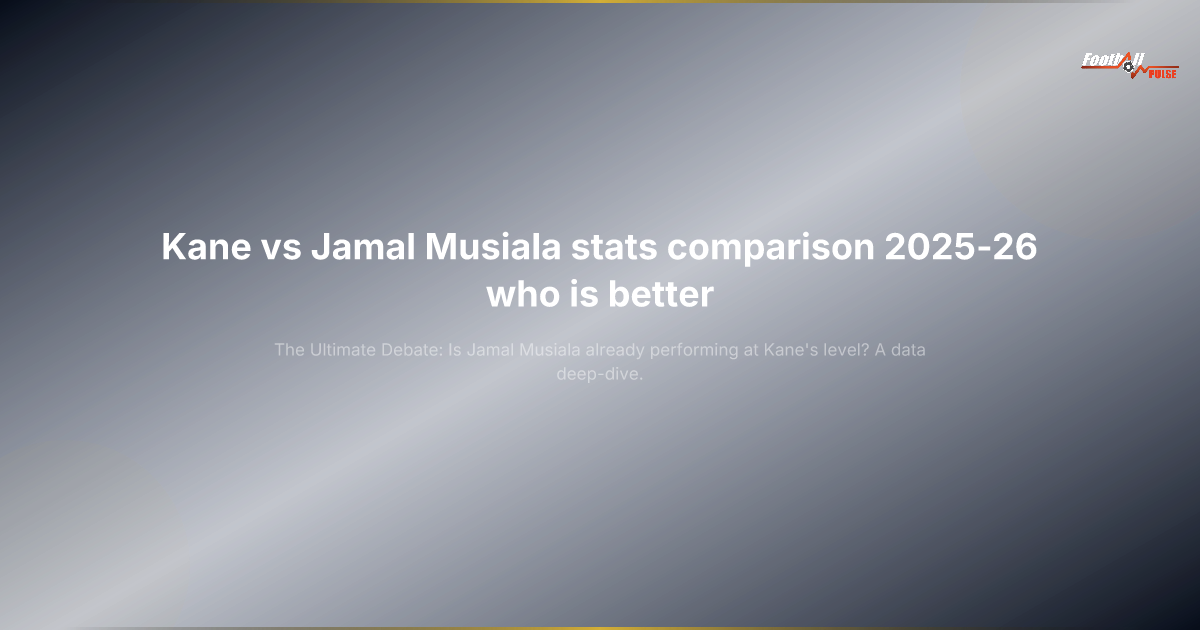 Kane vs Jamal Musiala: Is Bayern's New King Already Ruling?
