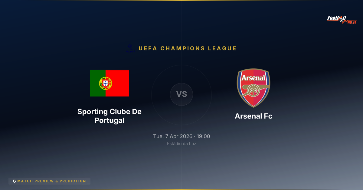 Sporting Clube de Portugal vs Arsenal FC: Tactical Breakdown & Prediction