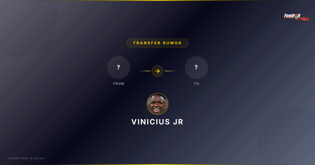 Vinicius Jr transfer: ¿la traición que nadie esperaba en el Bernabéu?