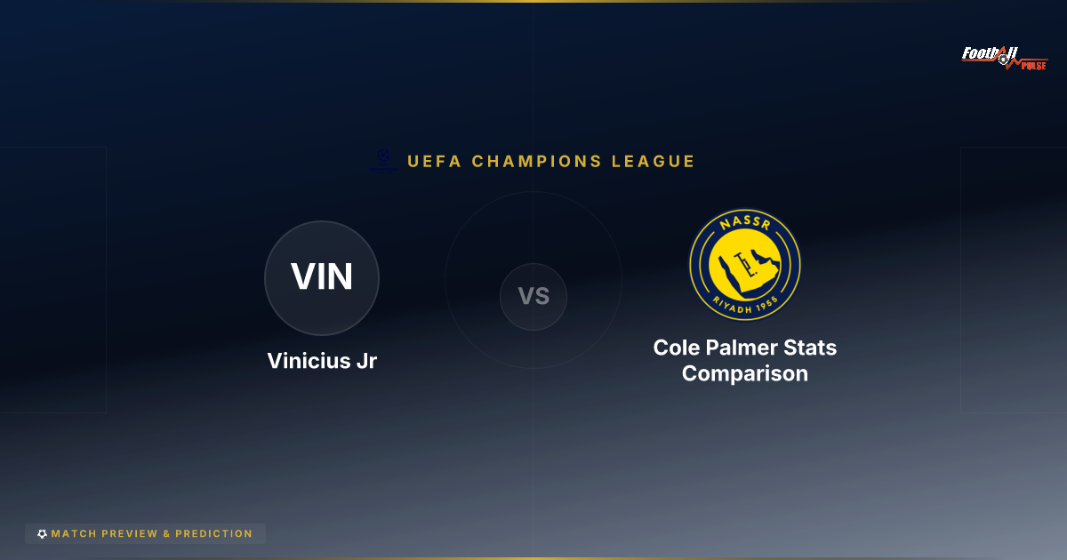 Vinicius Jr vs Cole Palmer: The 2025-26 Stats Battle for European Supremacy